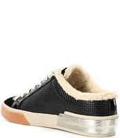 Dolce Vita Zantel Plush Leather Faux Fur Backless Winter Mule Sneakers