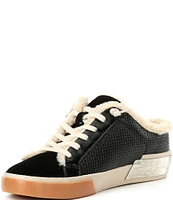 Dolce Vita Zantel Plush Leather Faux Fur Backless Winter Mule Sneakers