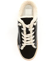 Dolce Vita Zantel Plush Leather Faux Fur Backless Winter Mule Sneakers