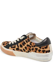 Dolce Vita Zina Animal Print Calf Hair Slip On Sneakers