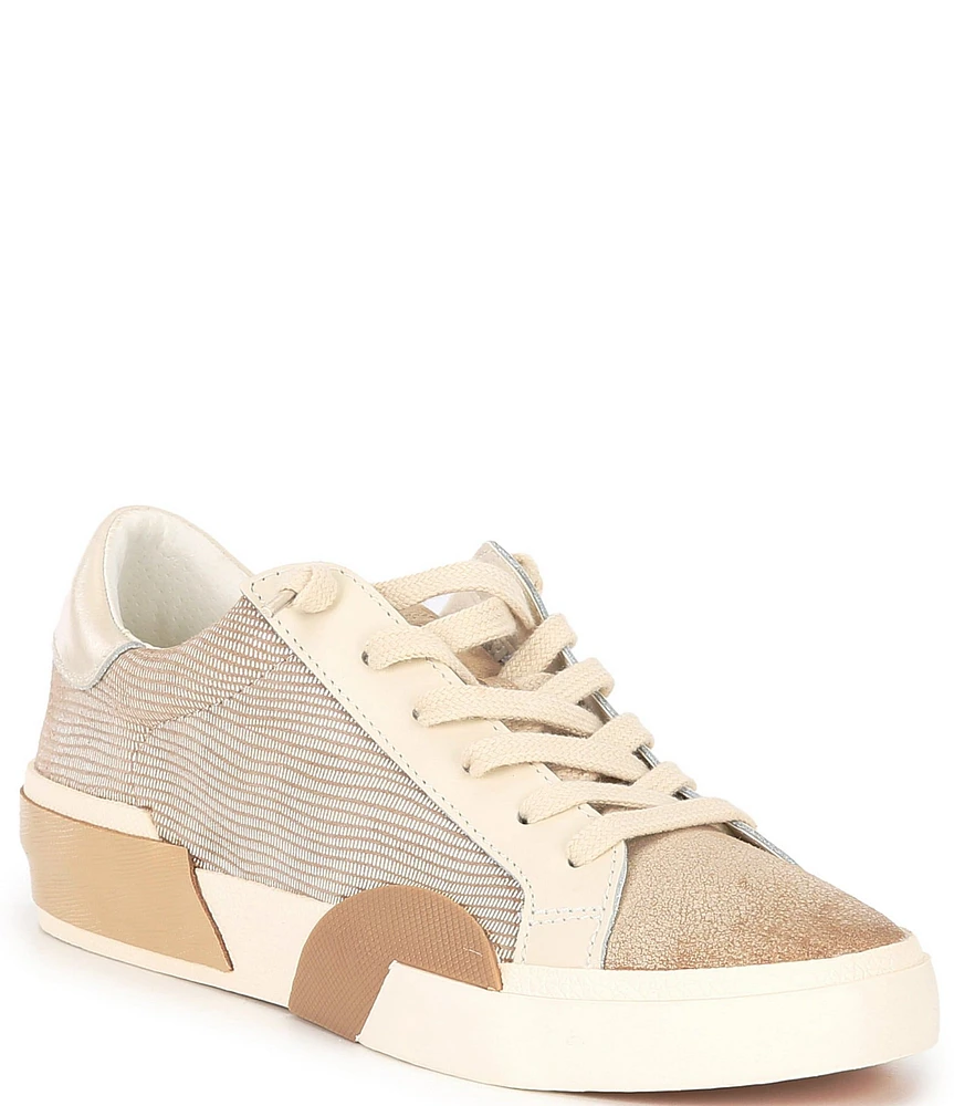 Dolce Vita Zina Dune Embossed Leather Retro Sneakers