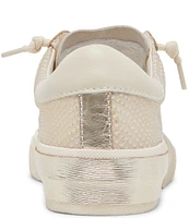 Dolce Vita Zina Embossed Leather Metallic Accent Sneakers