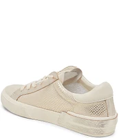 Dolce Vita Zina Embossed Leather Metallic Accent Sneakers