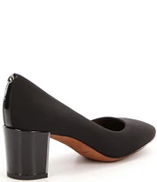 Donald Pliner Corin Crepe Block Heel Pumps