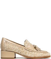 Donald Pliner Arryo Boucle Tailored Tassel Loafer Pumps