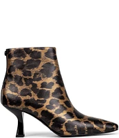 Donald Pliner Baltimore Leopard Print Leather Dress Booties