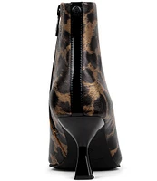 Donald Pliner Baltimore Leopard Print Leather Dress Booties