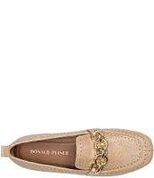 Donald Pliner Beyer Snake Embosses Leather Loafers