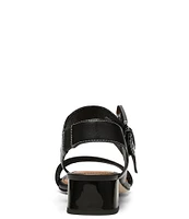 Donald Pliner Vixi Crocodile Embossed Leather and Suede Buckle Detail Sandals