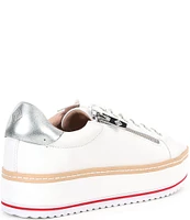 Donald Pliner Dew Leather Platform Lace-Up Sneakers