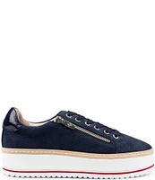 Donald Pliner Dew Suede Platform Lace-Up Sneakers