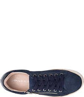 Donald Pliner Dew Suede Platform Lace-Up Sneakers