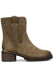 Donald Pliner Endra Suede Pull On Booties