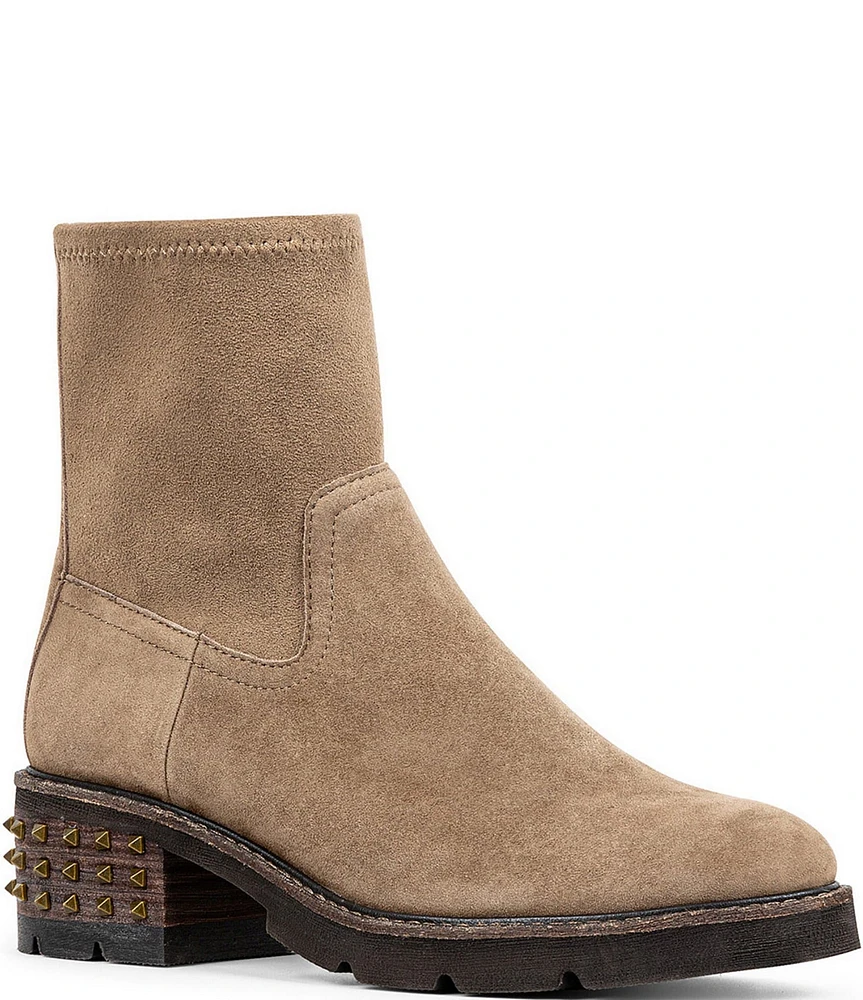 Donald Pliner Eryna Studded Suede Booties