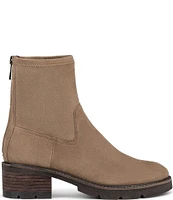 Donald Pliner Eryna Suede Stretch Knit Spike Booties