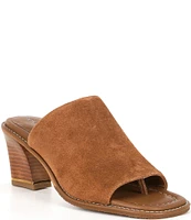 Donald Pliner Jaylyn Suede Slide Toe Post Sandals