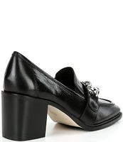 Donald Pliner Kamryn Leather Chain Loafer Pumps