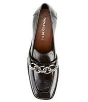 Donald Pliner Kamryn Leather Chain Loafer Pumps