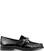 Donald Pliner Lissi Patent Leather Tailored Loafers