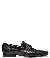 Donald Pliner Men's Dacio Bit Crocodile Leather Loafers