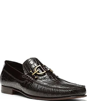 Donald Pliner Men's Dacio Bit Crocodile Leather Loafers