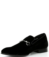 Donald Pliner Men's Shawn Velvet Bit Buckle Slip-On Loafers