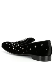 Donald Pliner Men's Spencer Embellished Velvet Dress Slip-Ons