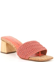 Donald Pliner Nayla Crochet Toe-Post Slide Sandals