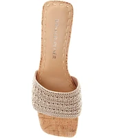 Donald Pliner Nayla Crochet Toe-Post Slide Sandals