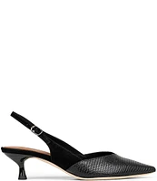 Donald Pliner Sodashi Lizard Embossed Slingback Pumps