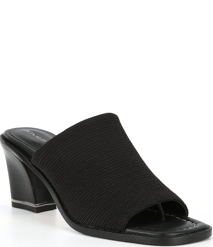 Donald Pliner Stretch Knit Slide Toe Post Sandals