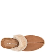 Donald Pliner Ullian Suede Shearling Lined Wedge Mules