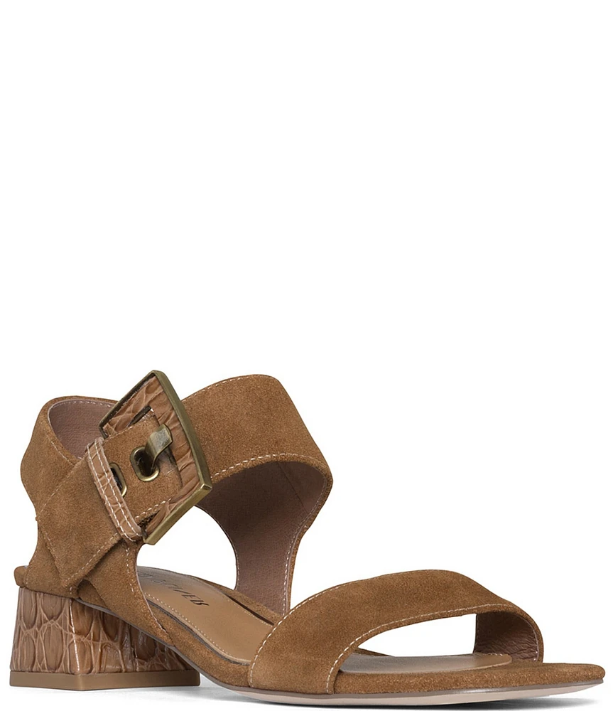 Donald Pliner Vixi Suede Buckle Detail Sandals