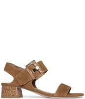 Donald Pliner Vixi Suede Buckle Detail Sandals