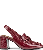 Donald Pliner Walla Patent Leather Slingback Loafer Pumps