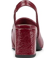 Donald Pliner Walla Patent Leather Slingback Loafer Pumps