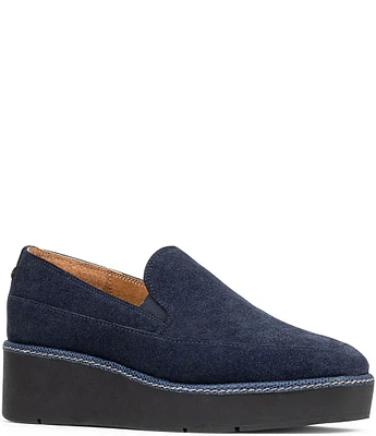 Donald Pliner Wallis Suede Wedge Loafers