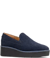 Donald Pliner Wallis Suede Wedge Loafers