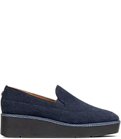 Donald Pliner Wallis Suede Wedge Loafers