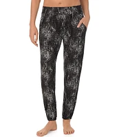 Donna Karan Abstract Print Lounge Jogger Pants