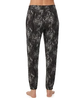 Donna Karan Abstract Print Lounge Jogger Pants