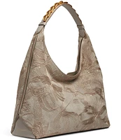 Donna Karan Bellmore Floral Slouchy Shoulder Bag