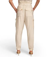 Donna Karan Belted High Rise Cargo Pants