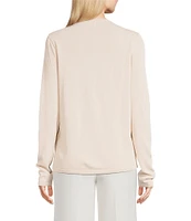 Donna Karan Clear Sequin Floral Cardigan
