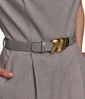 Donna Karan Cowl Neck Belted Romper