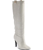 Donna Karan Donna Tall Leather Slouch Boots