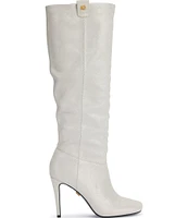 Donna Karan Donna Tall Leather Slouch Boots