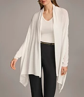 Donna Karan Drape Open Front Cardigan