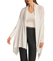 Donna Karan Drape Open Front Cardigan