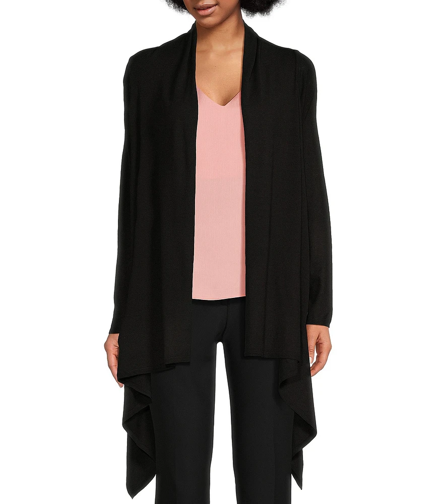 Donna Karan Drape Open Front Cardigan